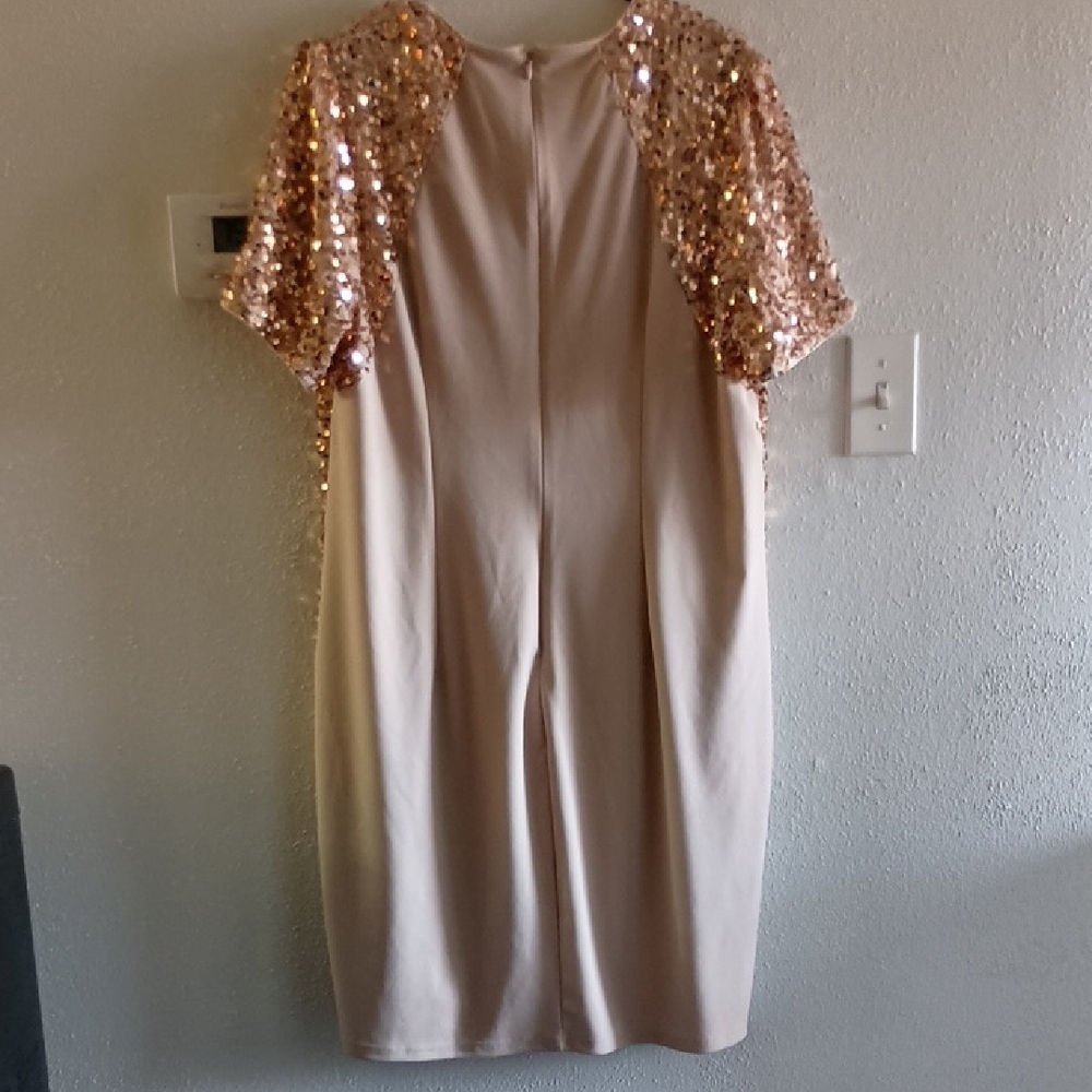 Grace Karin Rose Gold Sequin Mini Dress - Picture 4 of 5